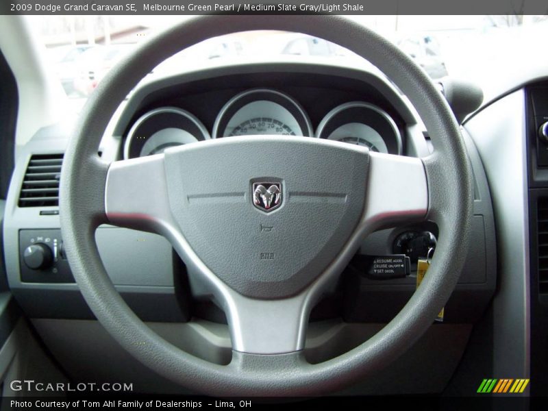 Melbourne Green Pearl / Medium Slate Gray/Light Shale 2009 Dodge Grand Caravan SE