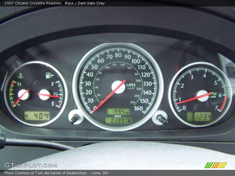 Black / Dark Slate Gray 2007 Chrysler Crossfire Roadster