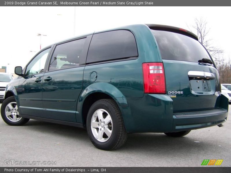 Melbourne Green Pearl / Medium Slate Gray/Light Shale 2009 Dodge Grand Caravan SE