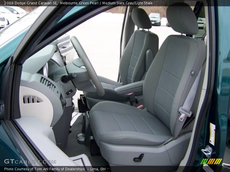 Melbourne Green Pearl / Medium Slate Gray/Light Shale 2009 Dodge Grand Caravan SE