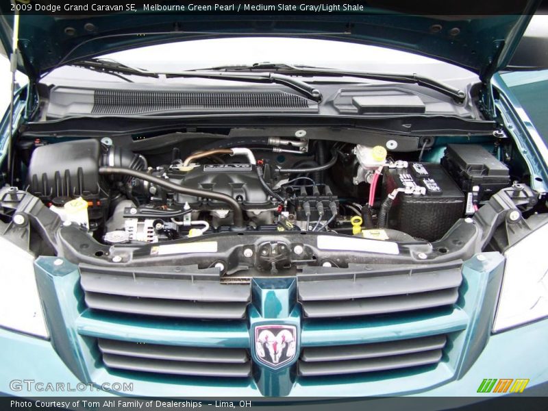 Melbourne Green Pearl / Medium Slate Gray/Light Shale 2009 Dodge Grand Caravan SE