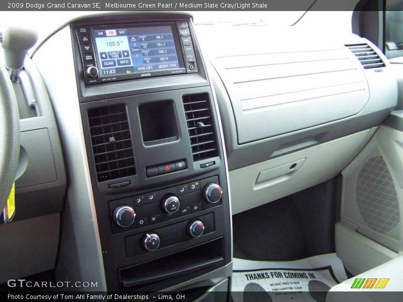 Melbourne Green Pearl / Medium Slate Gray/Light Shale 2009 Dodge Grand Caravan SE