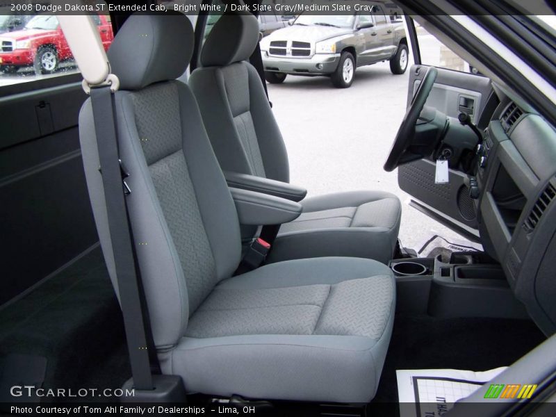 Bright White / Dark Slate Gray/Medium Slate Gray 2008 Dodge Dakota ST Extended Cab