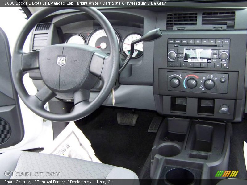 Bright White / Dark Slate Gray/Medium Slate Gray 2008 Dodge Dakota ST Extended Cab