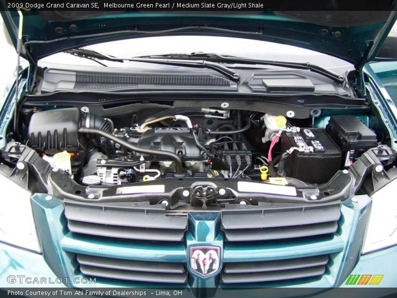 Melbourne Green Pearl / Medium Slate Gray/Light Shale 2009 Dodge Grand Caravan SE