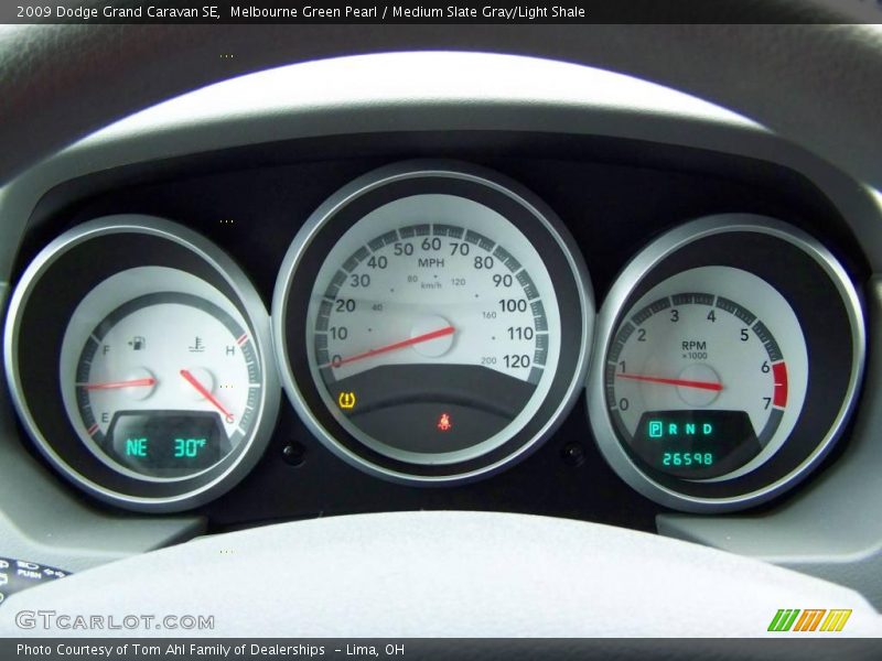 Melbourne Green Pearl / Medium Slate Gray/Light Shale 2009 Dodge Grand Caravan SE