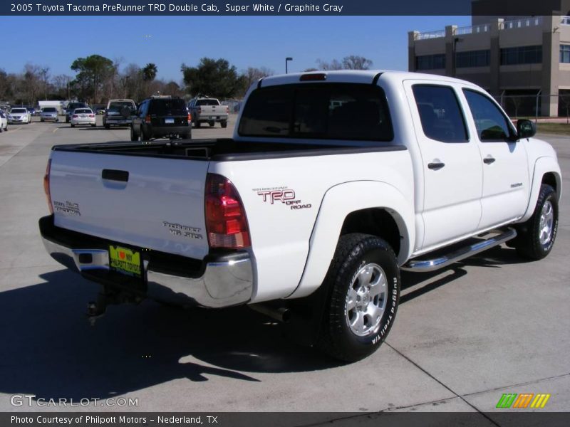 Super White / Graphite Gray 2005 Toyota Tacoma PreRunner TRD Double Cab