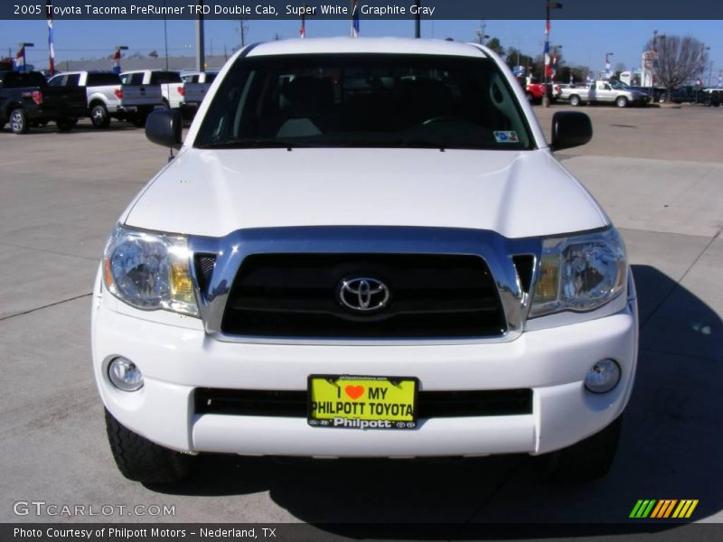 Super White / Graphite Gray 2005 Toyota Tacoma PreRunner TRD Double Cab