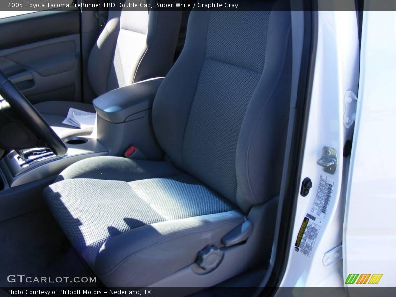 Super White / Graphite Gray 2005 Toyota Tacoma PreRunner TRD Double Cab