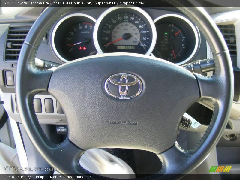 Super White / Graphite Gray 2005 Toyota Tacoma PreRunner TRD Double Cab