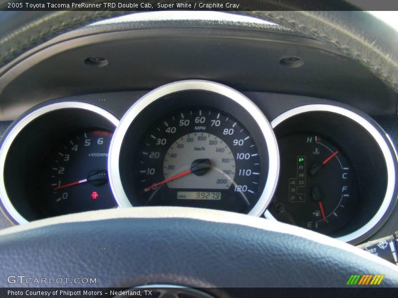 Super White / Graphite Gray 2005 Toyota Tacoma PreRunner TRD Double Cab