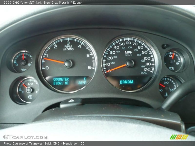 Steel Gray Metallic / Ebony 2009 GMC Yukon SLT 4x4