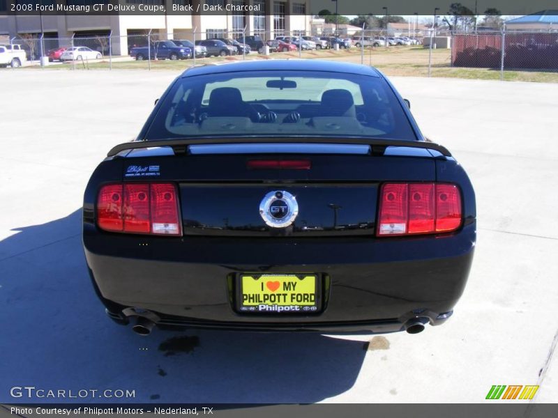 Black / Dark Charcoal 2008 Ford Mustang GT Deluxe Coupe