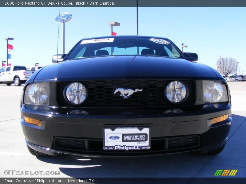 Black / Dark Charcoal 2008 Ford Mustang GT Deluxe Coupe