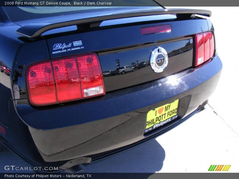 Black / Dark Charcoal 2008 Ford Mustang GT Deluxe Coupe