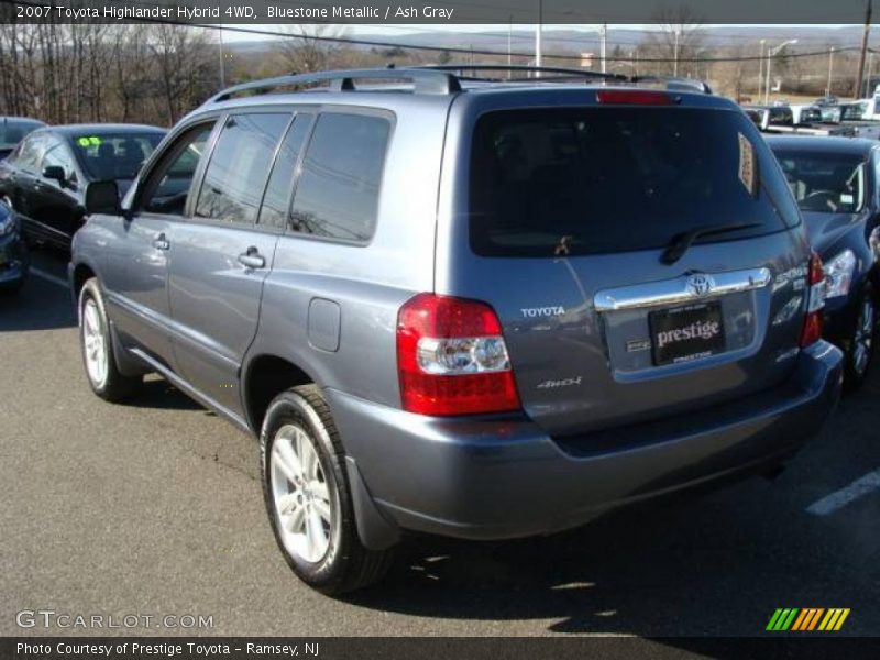 Bluestone Metallic / Ash Gray 2007 Toyota Highlander Hybrid 4WD