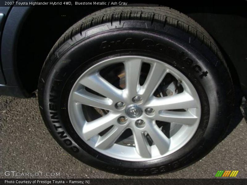 Bluestone Metallic / Ash Gray 2007 Toyota Highlander Hybrid 4WD