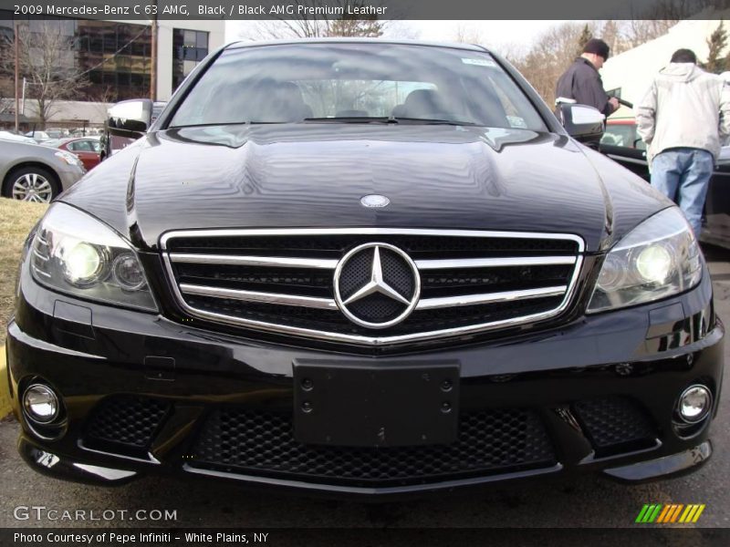 Black / Black AMG Premium Leather 2009 Mercedes-Benz C 63 AMG