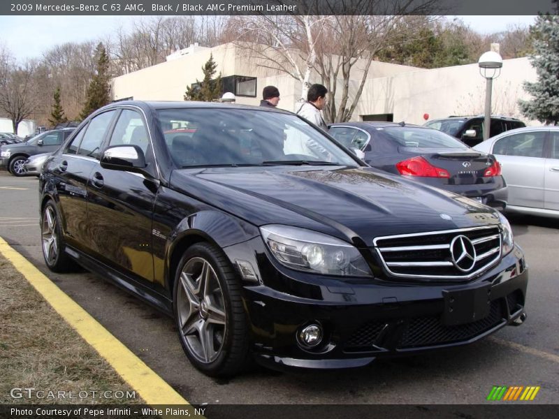 Black / Black AMG Premium Leather 2009 Mercedes-Benz C 63 AMG