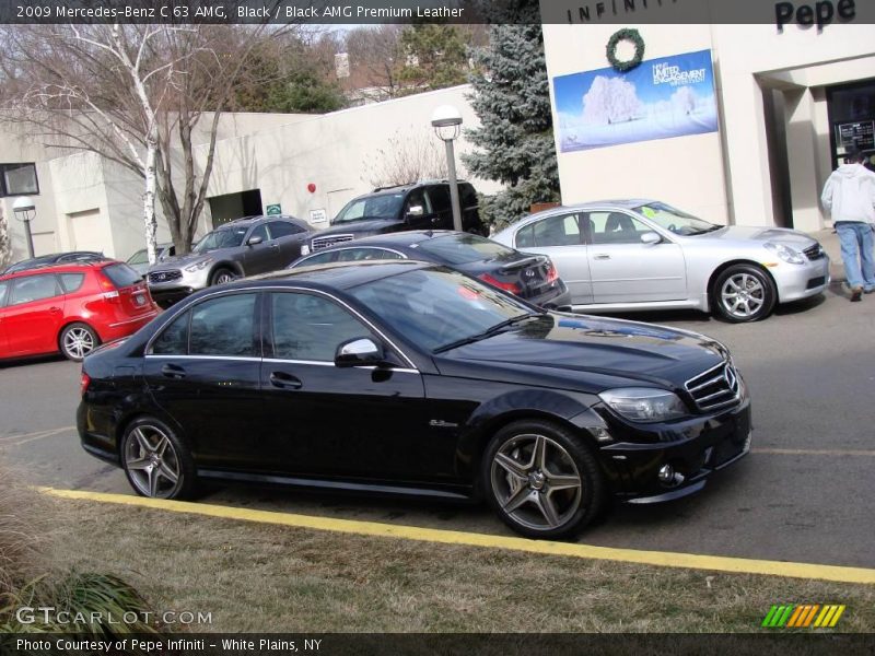 Black / Black AMG Premium Leather 2009 Mercedes-Benz C 63 AMG