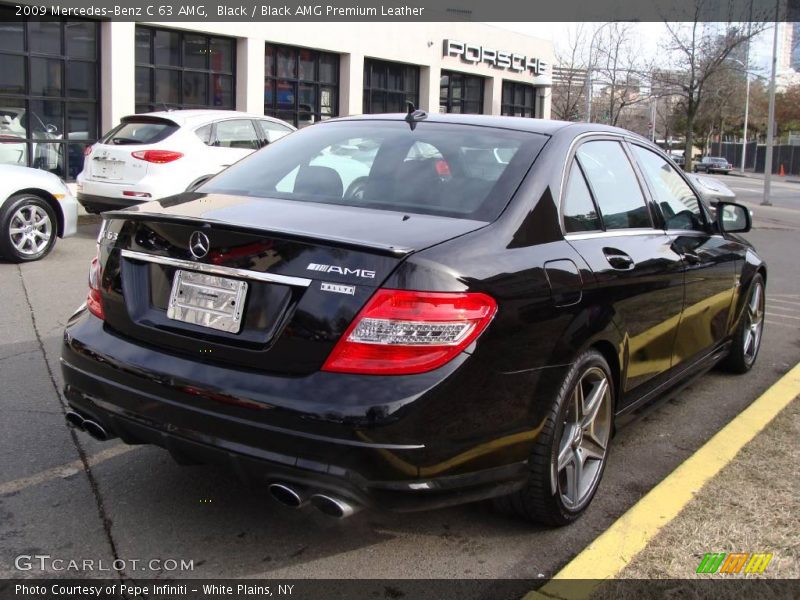 Black / Black AMG Premium Leather 2009 Mercedes-Benz C 63 AMG