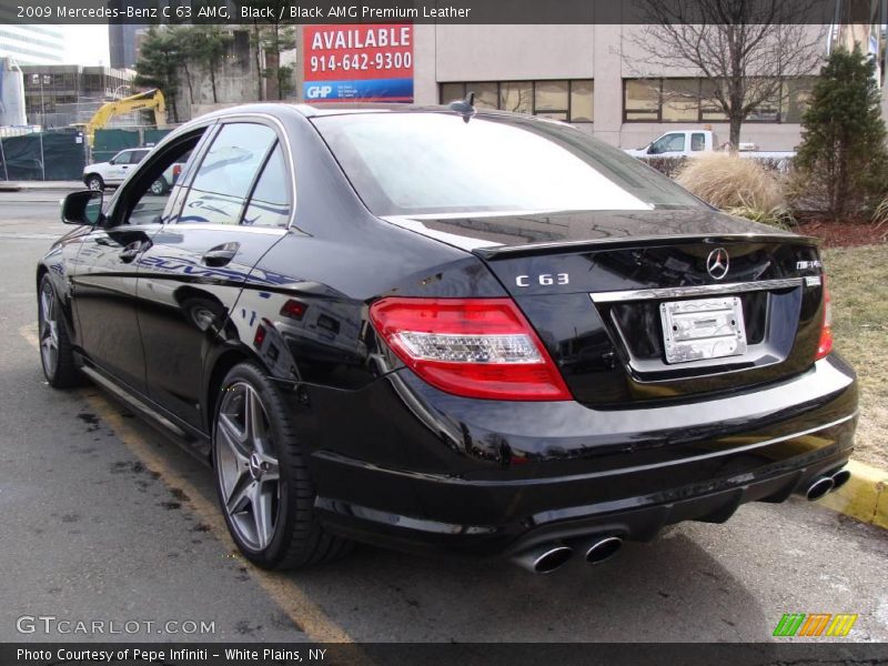 Black / Black AMG Premium Leather 2009 Mercedes-Benz C 63 AMG