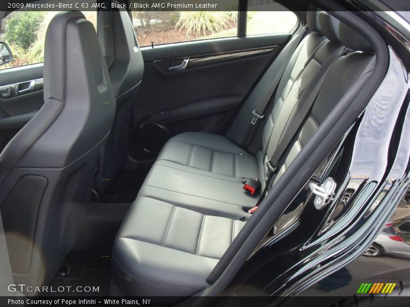 Black / Black AMG Premium Leather 2009 Mercedes-Benz C 63 AMG