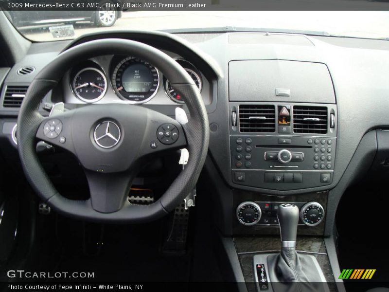 Black / Black AMG Premium Leather 2009 Mercedes-Benz C 63 AMG