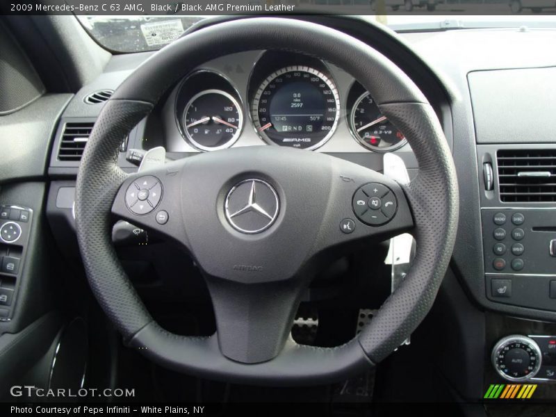 Black / Black AMG Premium Leather 2009 Mercedes-Benz C 63 AMG
