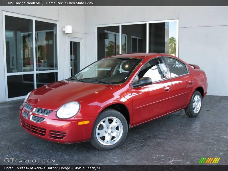 Flame Red / Dark Slate Gray 2005 Dodge Neon SXT
