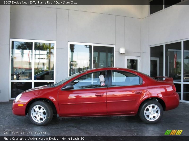 Flame Red / Dark Slate Gray 2005 Dodge Neon SXT