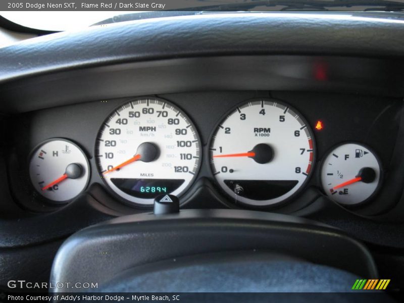 Flame Red / Dark Slate Gray 2005 Dodge Neon SXT
