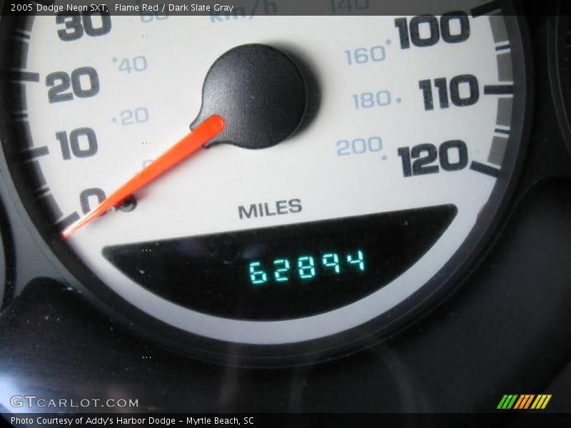 Flame Red / Dark Slate Gray 2005 Dodge Neon SXT