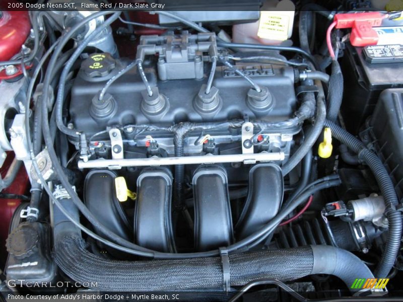 Flame Red / Dark Slate Gray 2005 Dodge Neon SXT
