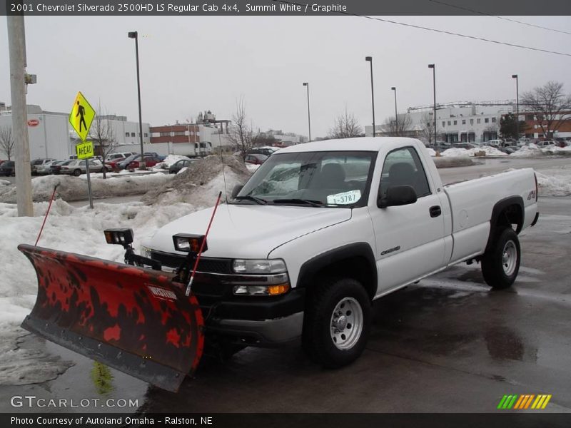 Summit White / Graphite 2001 Chevrolet Silverado 2500HD LS Regular Cab 4x4