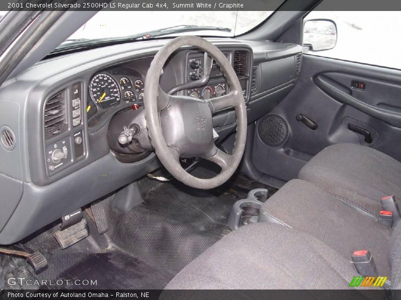 Summit White / Graphite 2001 Chevrolet Silverado 2500HD LS Regular Cab 4x4