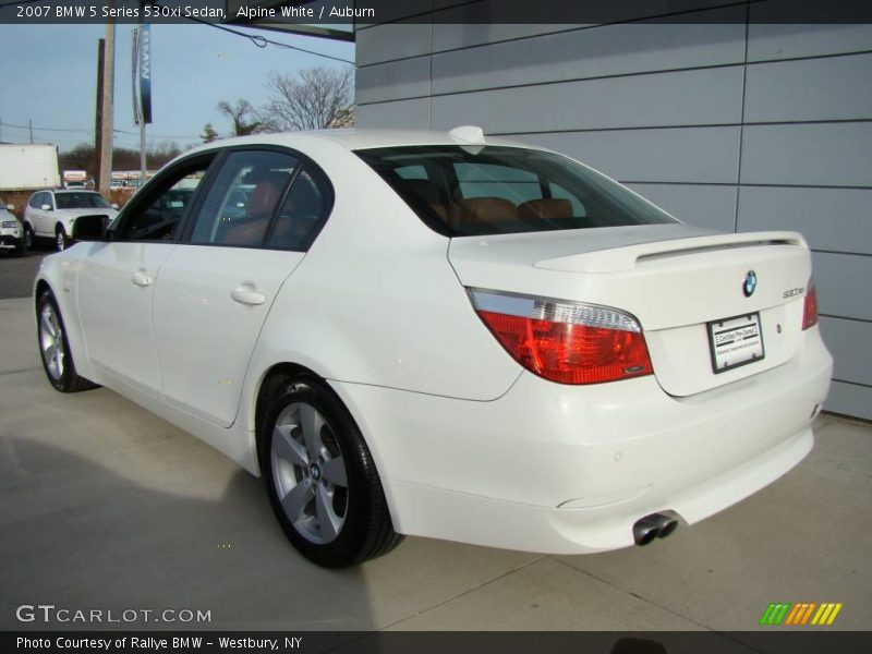 Alpine White / Auburn 2007 BMW 5 Series 530xi Sedan