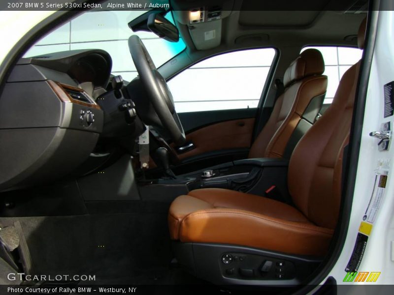 Alpine White / Auburn 2007 BMW 5 Series 530xi Sedan