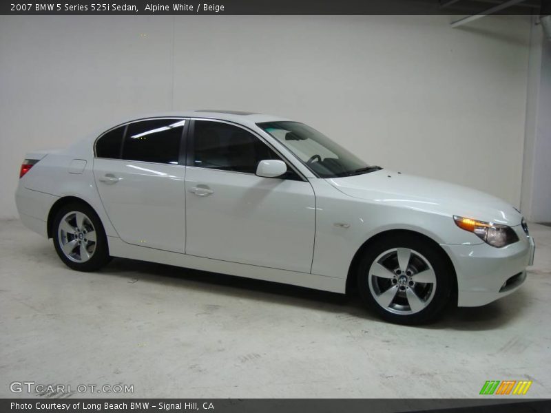 Alpine White / Beige 2007 BMW 5 Series 525i Sedan