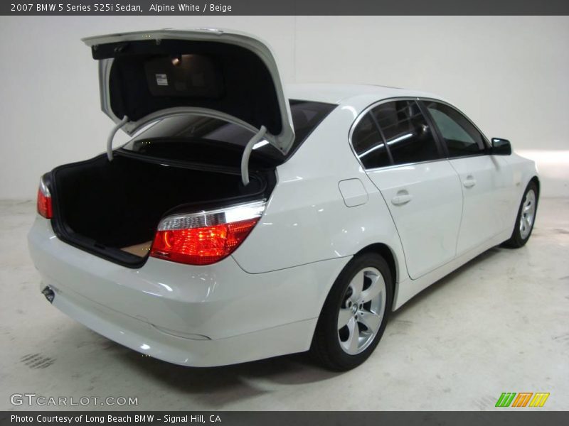 Alpine White / Beige 2007 BMW 5 Series 525i Sedan
