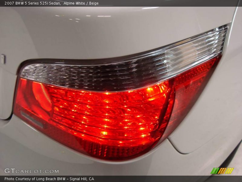 Alpine White / Beige 2007 BMW 5 Series 525i Sedan