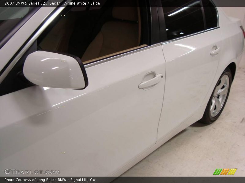 Alpine White / Beige 2007 BMW 5 Series 525i Sedan