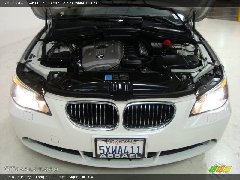 Alpine White / Beige 2007 BMW 5 Series 525i Sedan