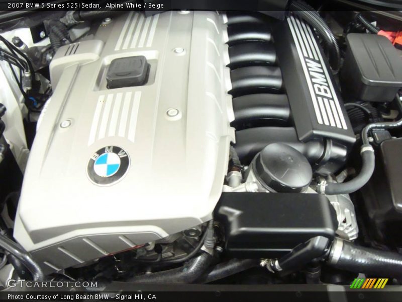 Alpine White / Beige 2007 BMW 5 Series 525i Sedan