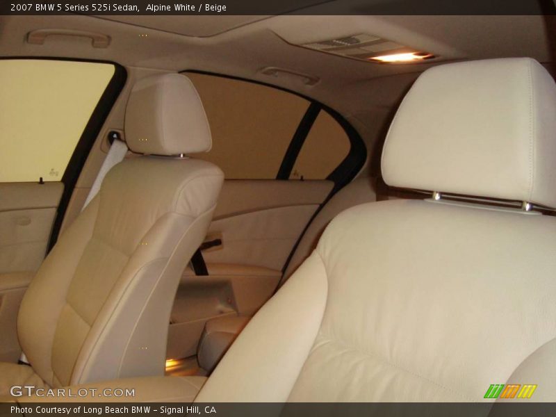 Alpine White / Beige 2007 BMW 5 Series 525i Sedan