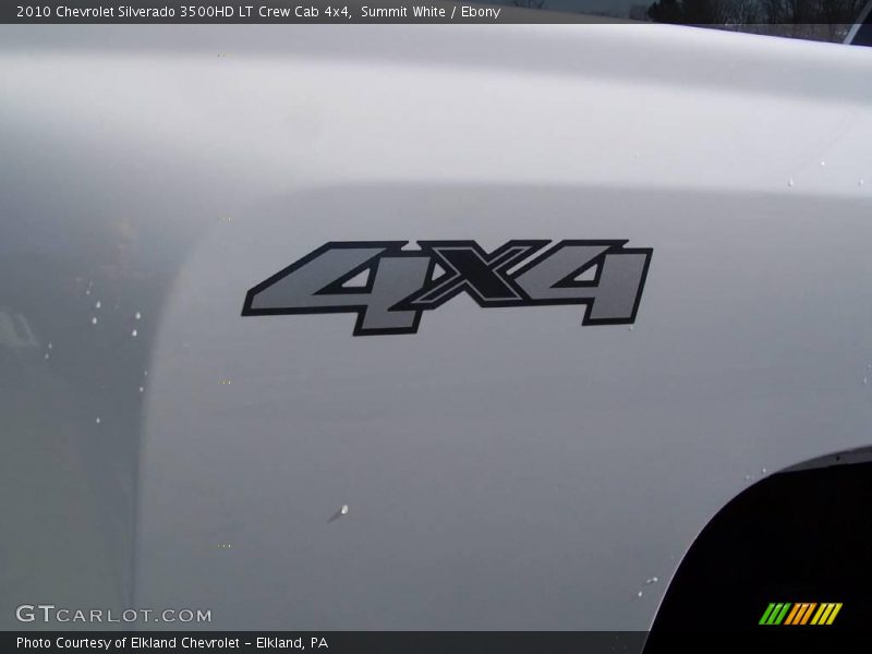 Summit White / Ebony 2010 Chevrolet Silverado 3500HD LT Crew Cab 4x4