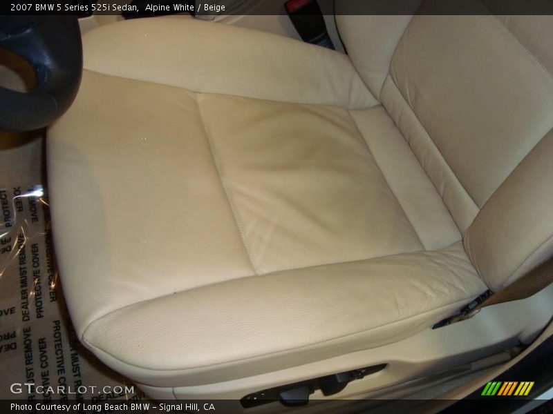 Alpine White / Beige 2007 BMW 5 Series 525i Sedan