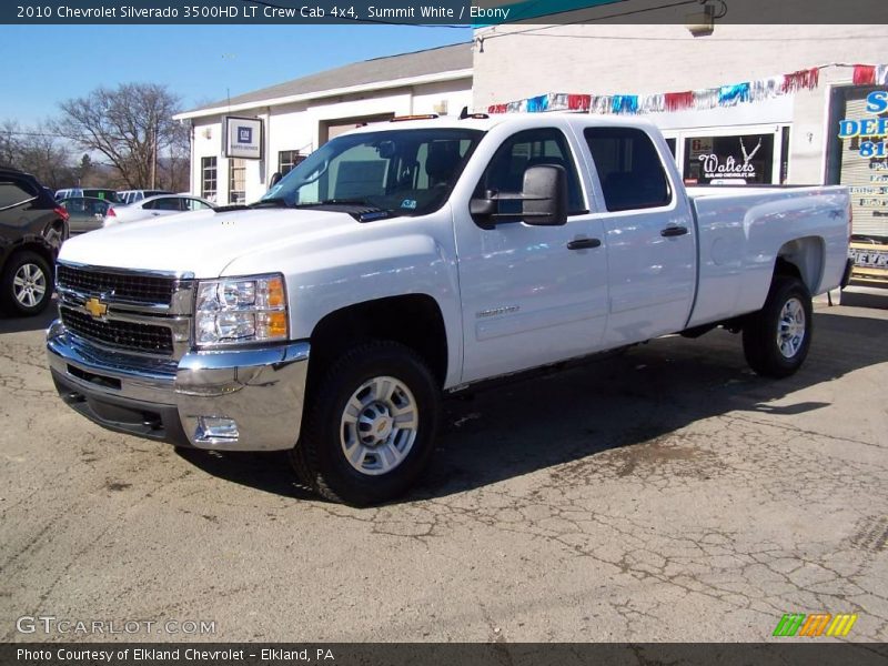 Summit White / Ebony 2010 Chevrolet Silverado 3500HD LT Crew Cab 4x4