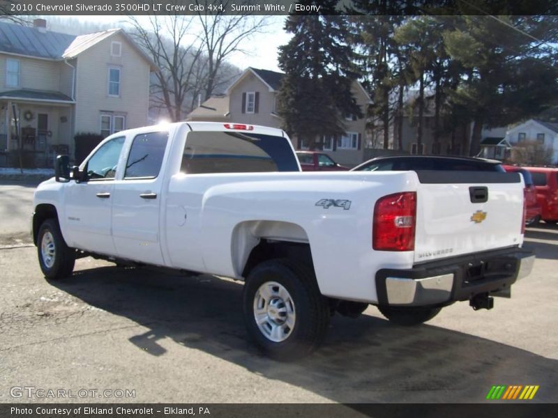 Summit White / Ebony 2010 Chevrolet Silverado 3500HD LT Crew Cab 4x4