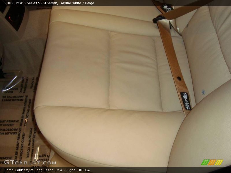 Alpine White / Beige 2007 BMW 5 Series 525i Sedan